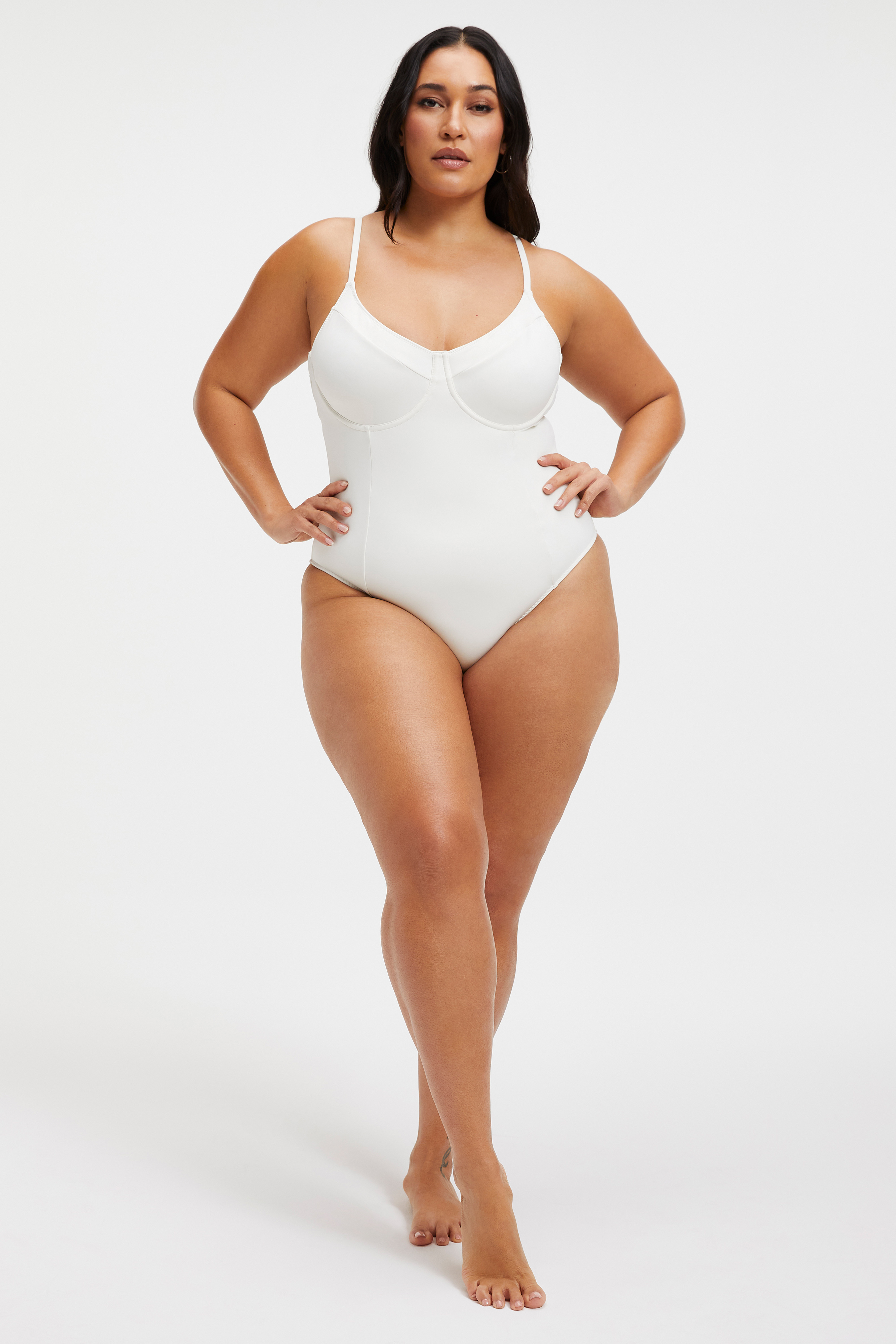 Styled With feature image for product GOOD COMPRESSION SHOWOFF ONE-PIECE | IVORY001