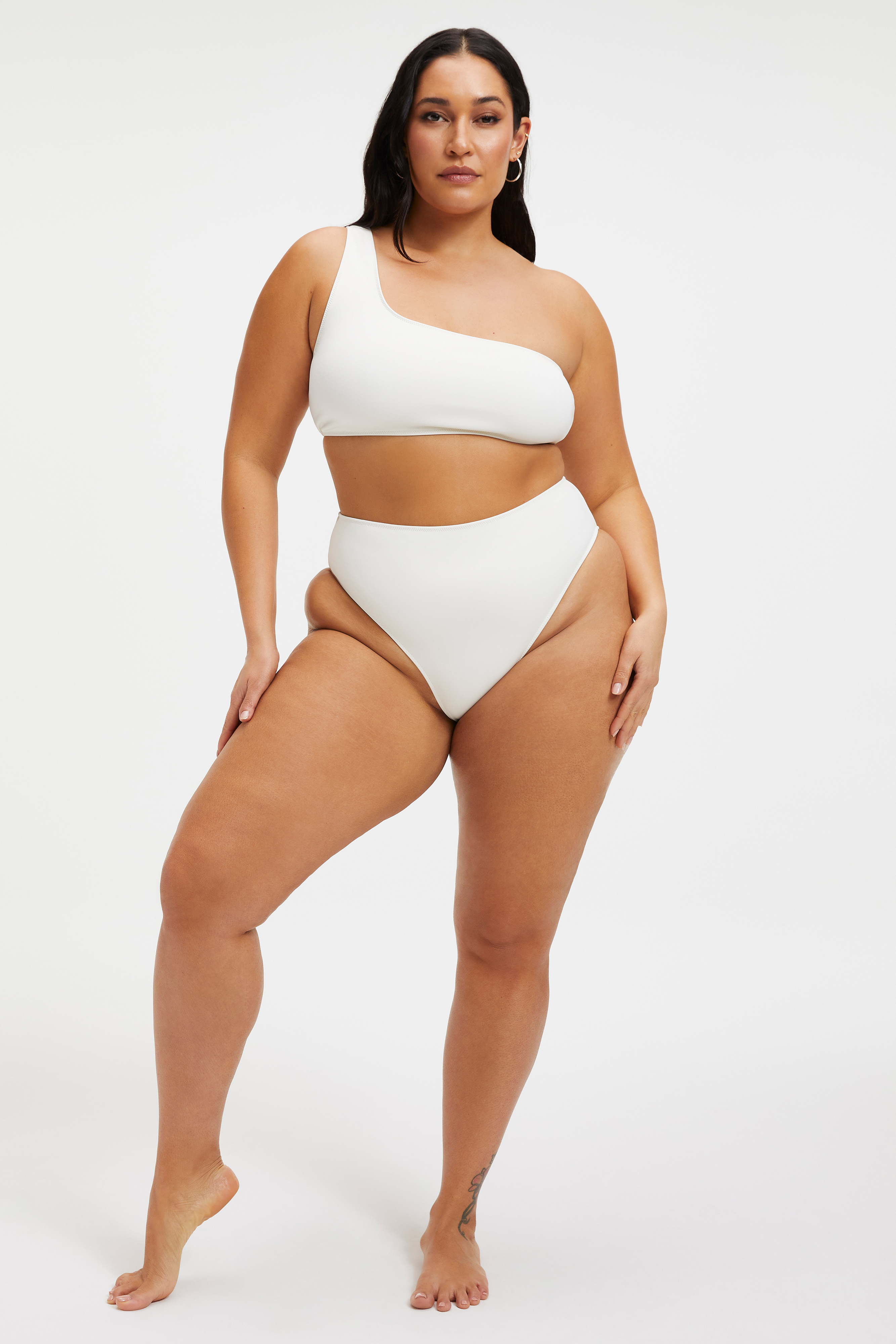 Styled With feature image for product GOOD COMPRESSION HOT SHOULDER TOP | IVORY001