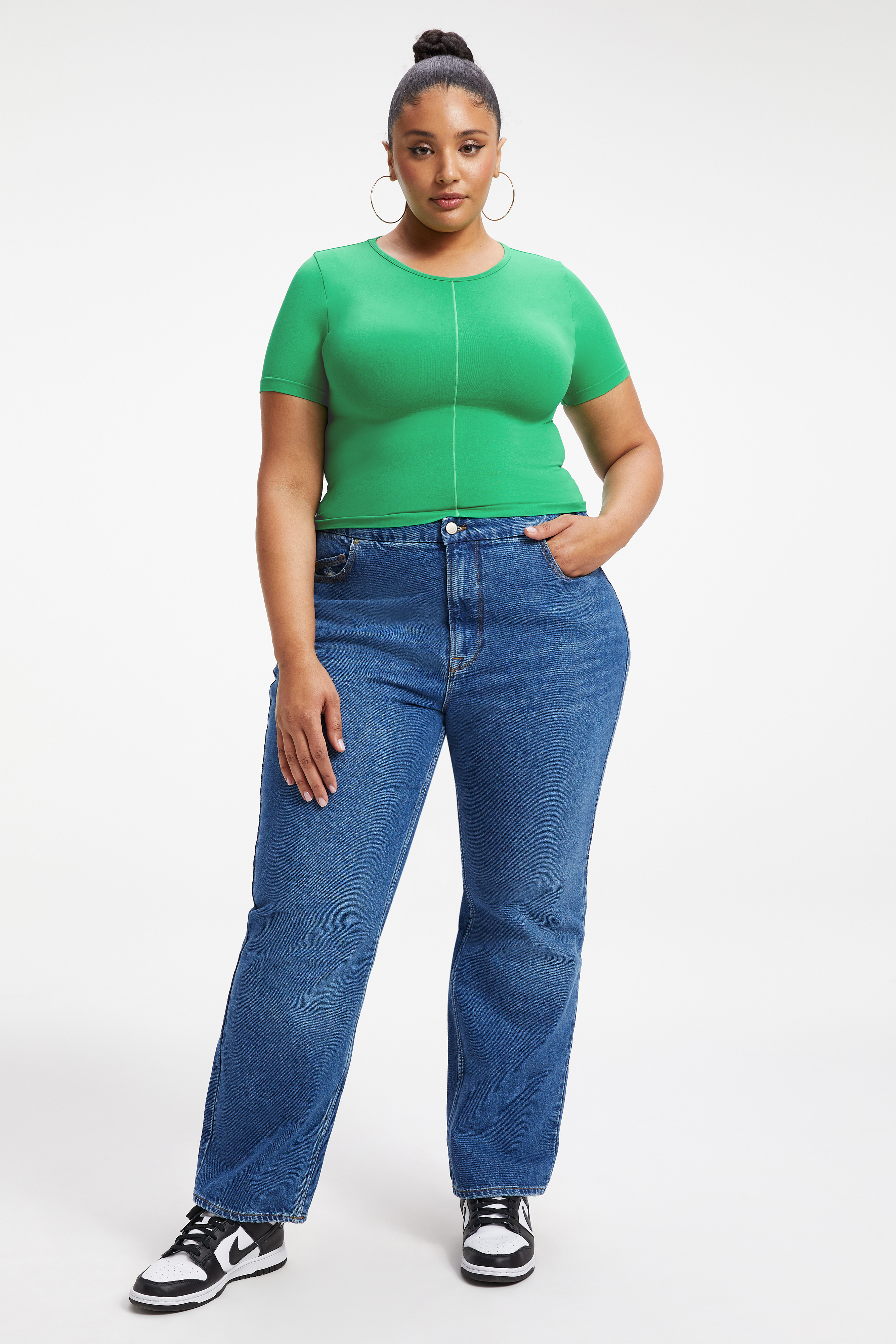 Styled With feature image for product SO SOFT SCULPTED TEE | SUMMER GREEN002