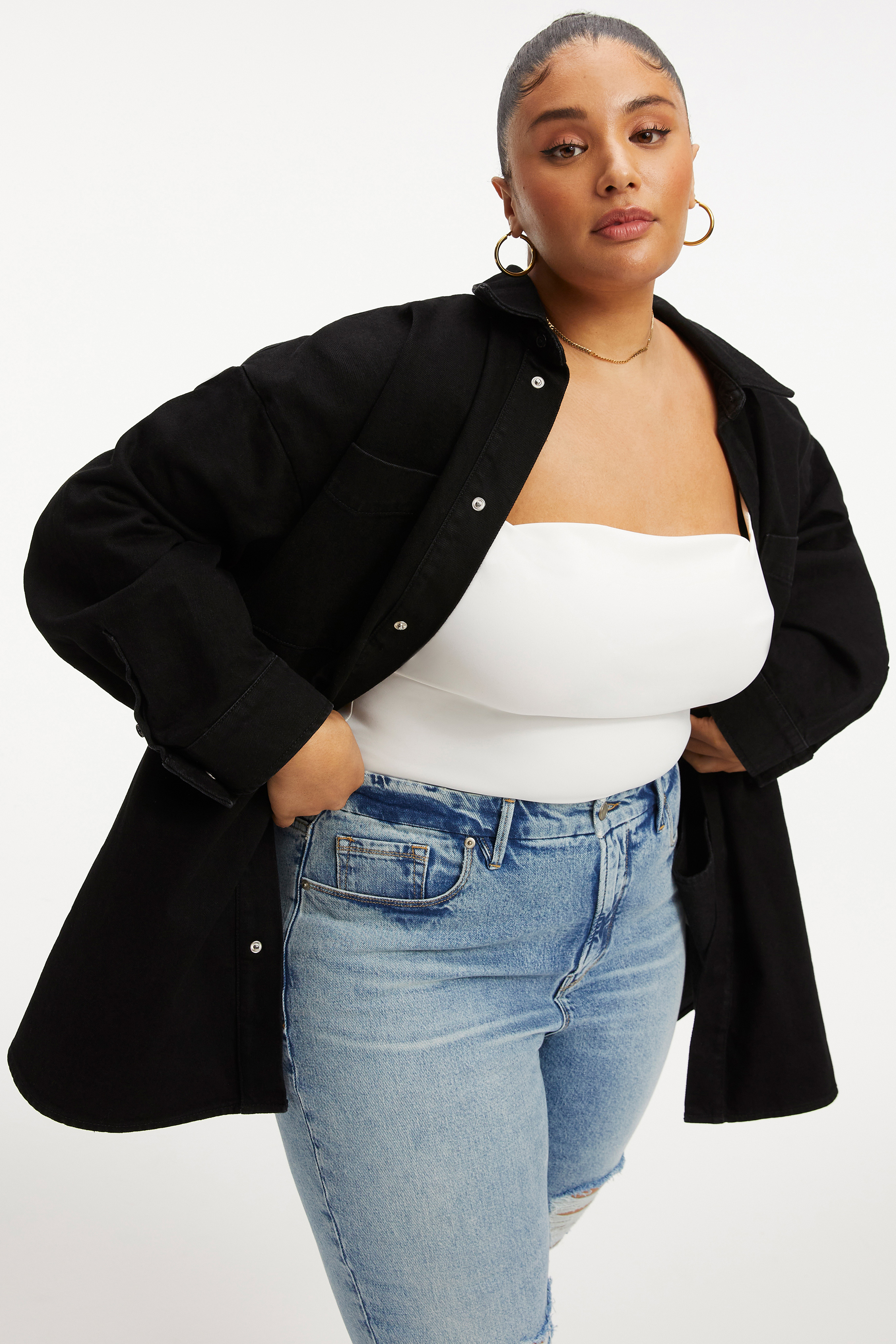 Styled With feature image for product DENIM SHACKET | BLACK001