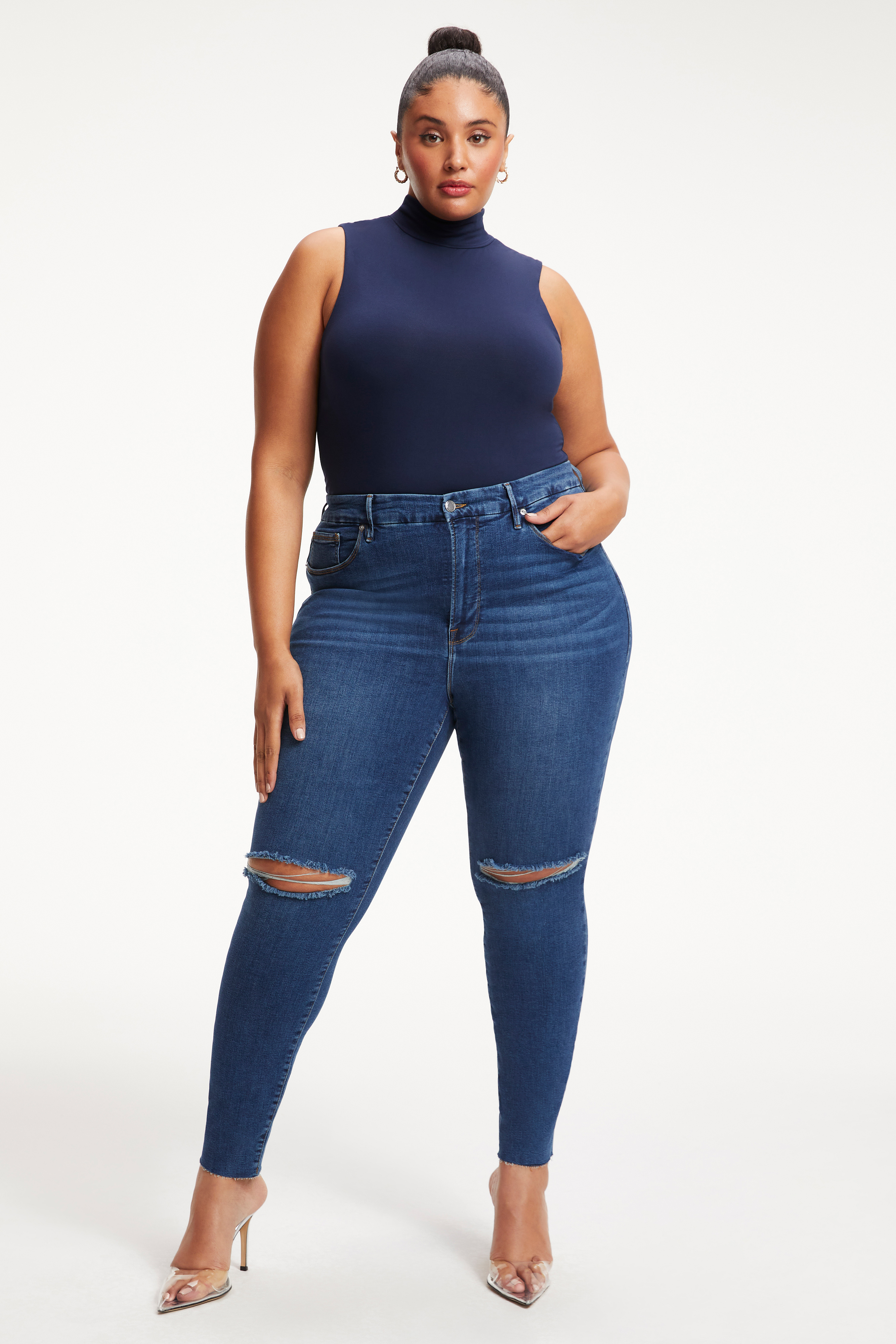 Styled With feature image for product GOOD TOUCH TURTLENECK BODY | NAVY001