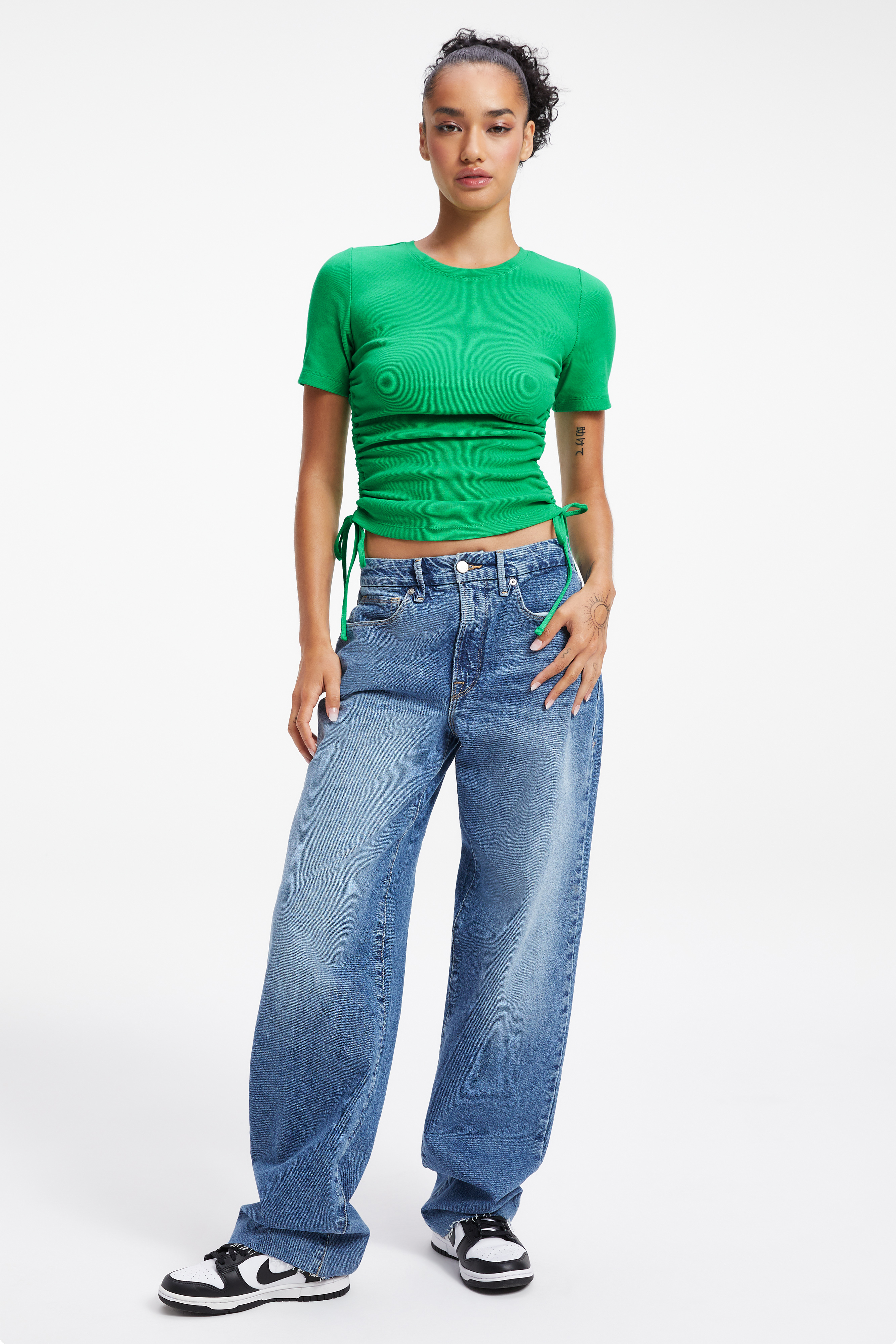 Styled With feature image for product RUCHED TEE | SUMMER GREEN002