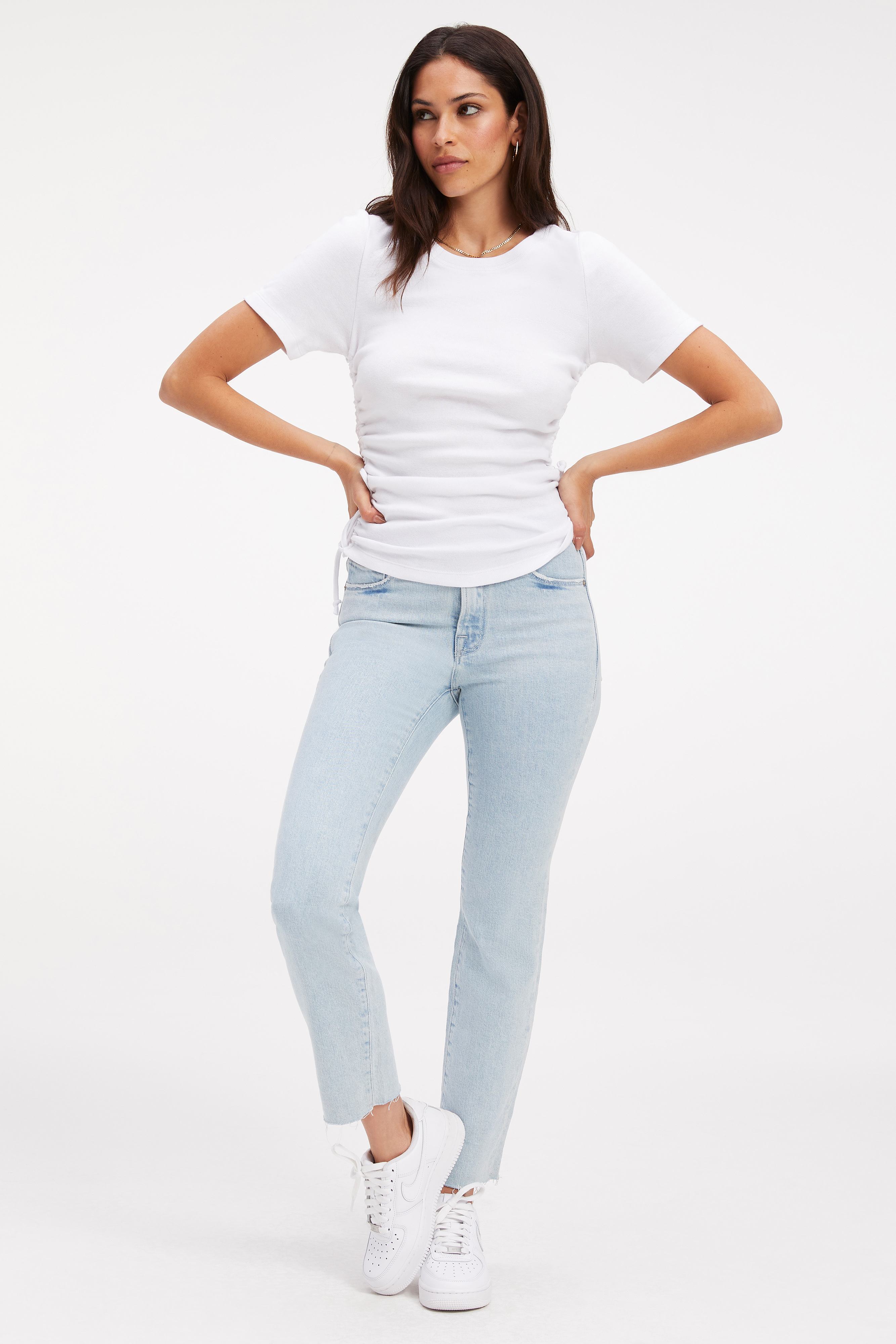 Styled With feature image for product RUCHED TEE | WHITE001