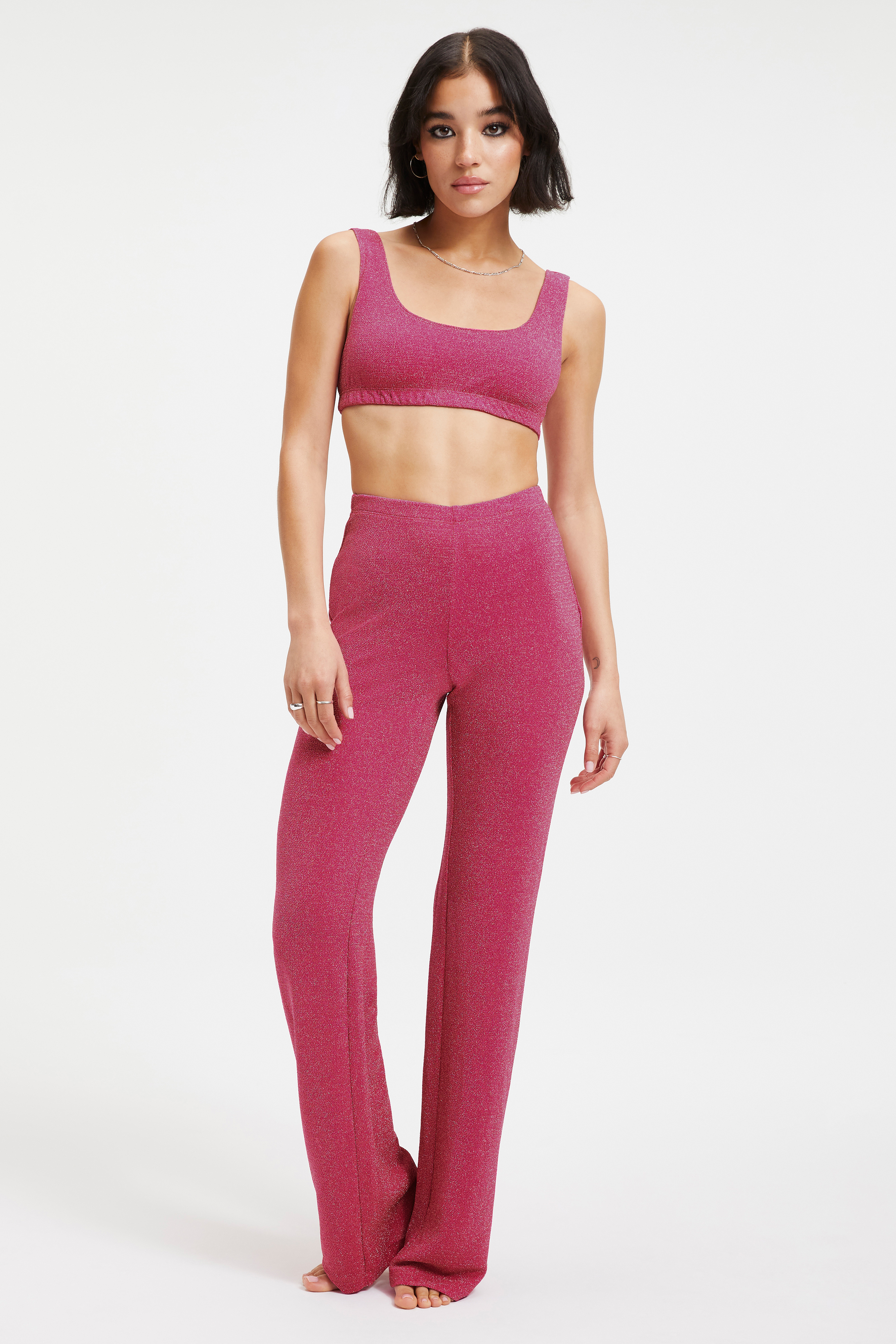 Styled With feature image for product SPARKLE WIDE LEG PANT | HAWAIIAN PINK001