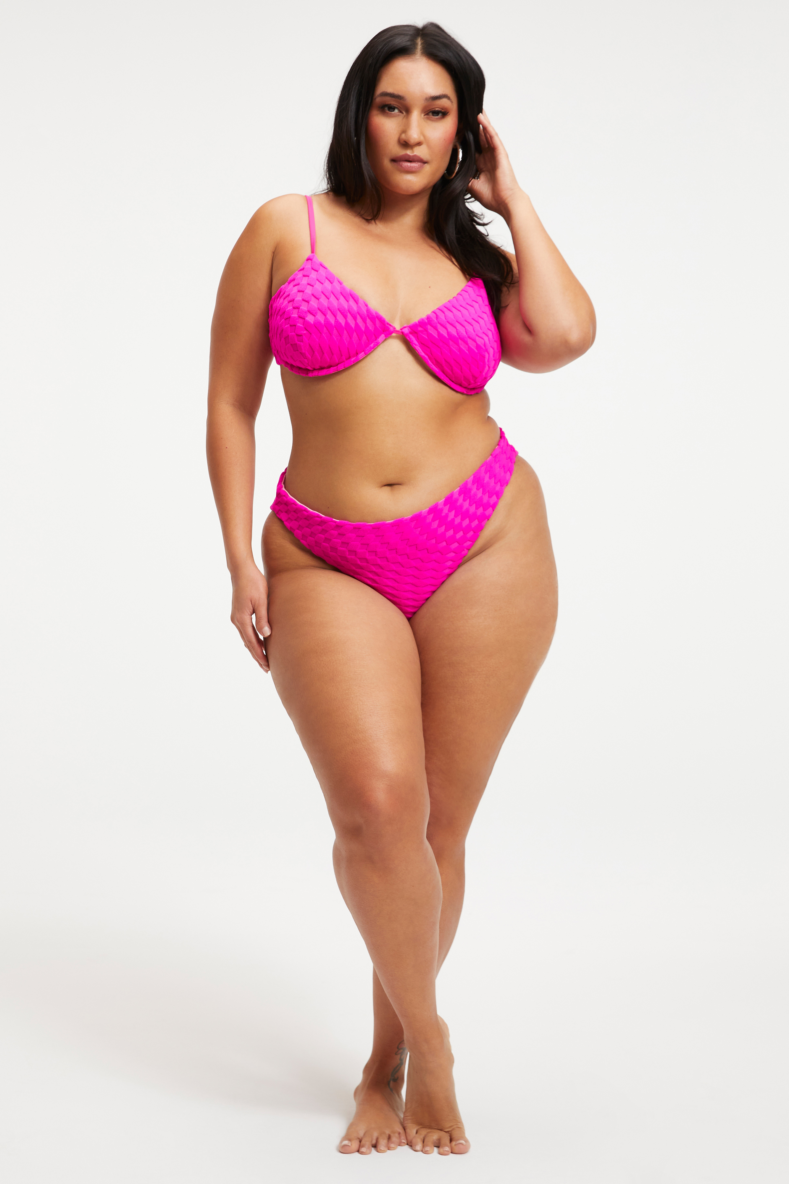 Styled With feature image for product JACQUARD DEMI TOP | HAWAIIAN PINK001