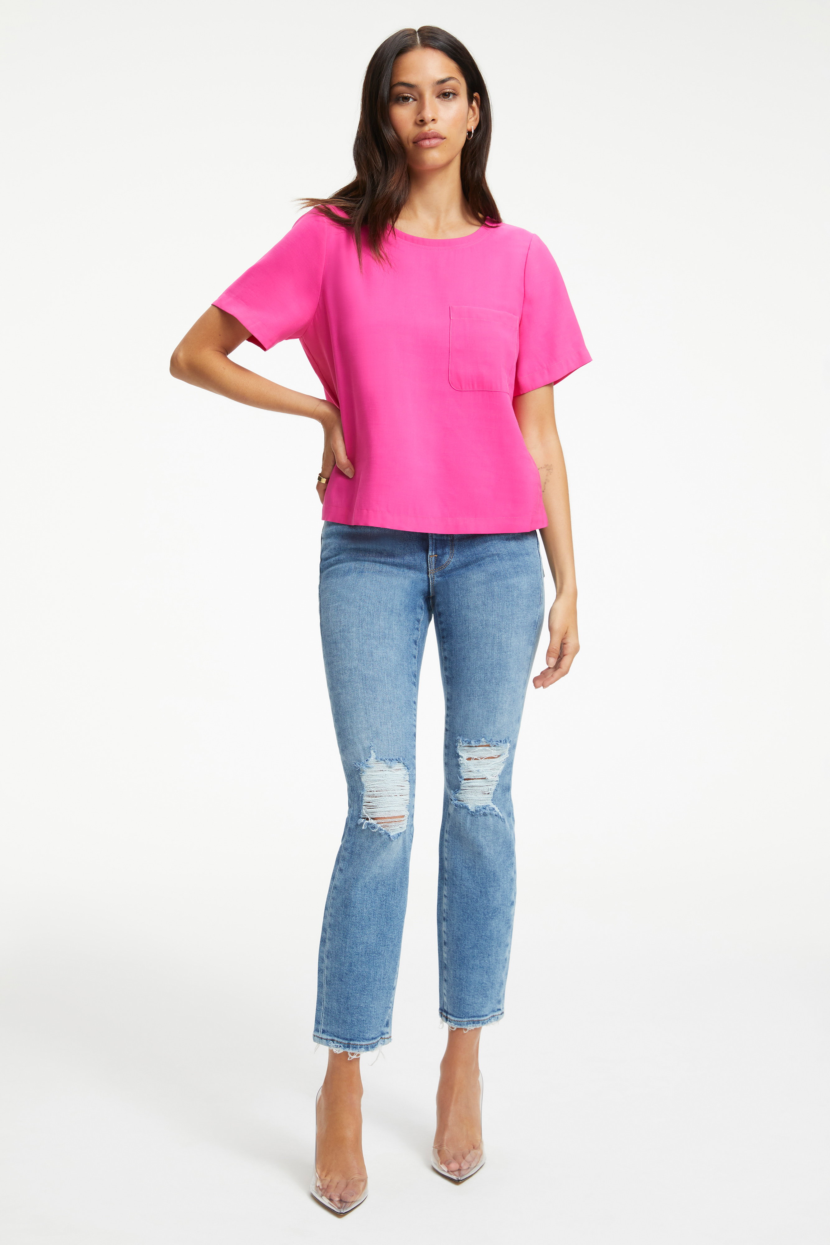 Styled With feature image for product POCKET TEE | HAWIIAN PINK 001