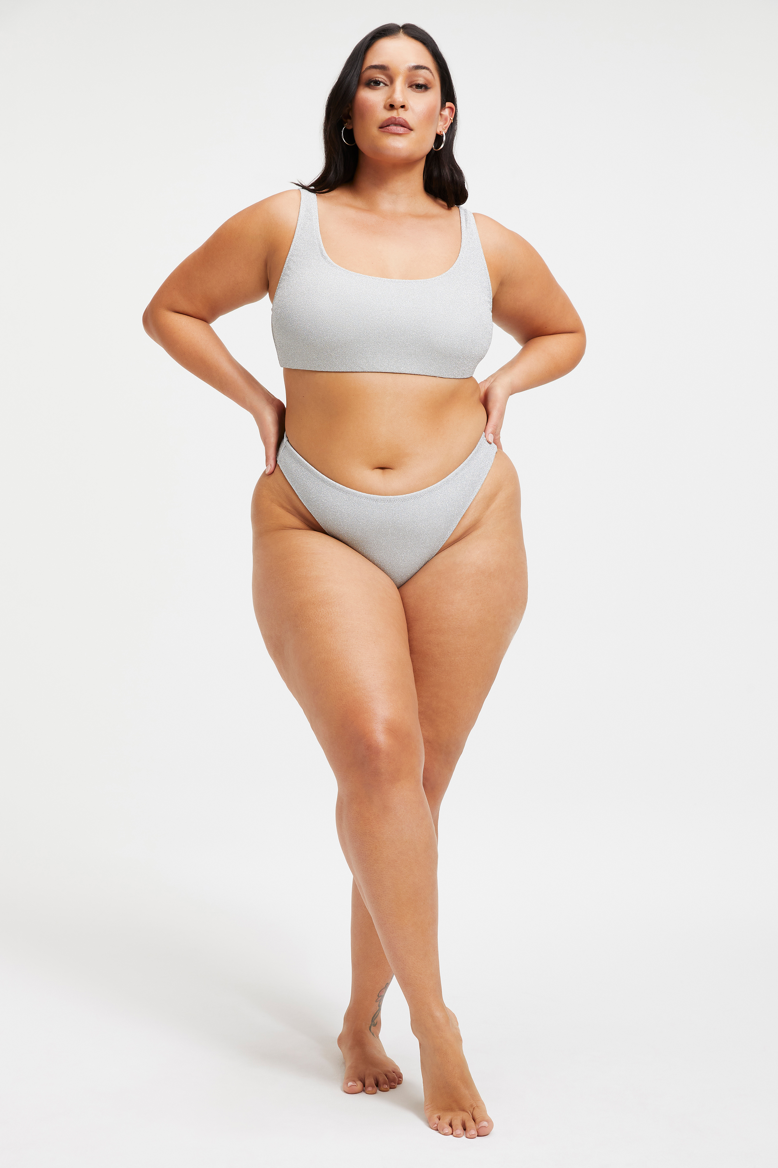 Styled With feature image for product SPARKLE BETTER BIKINI BOTTOM | SILVER001