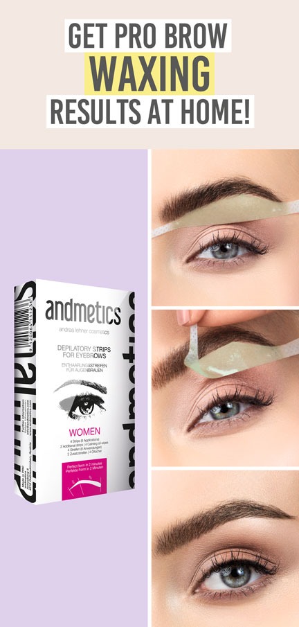 Andmetics Brow Wax Strips - Beauty and the Boutique - Get pro brow waxing results at home