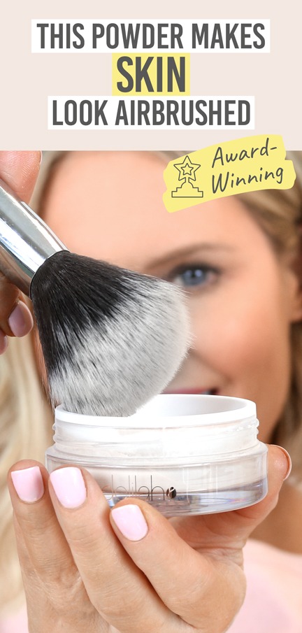 Delilah Pure Touch Micro Loose Powder Translucent - Beauty and the Boutique - This powder makes skin look airbrushed