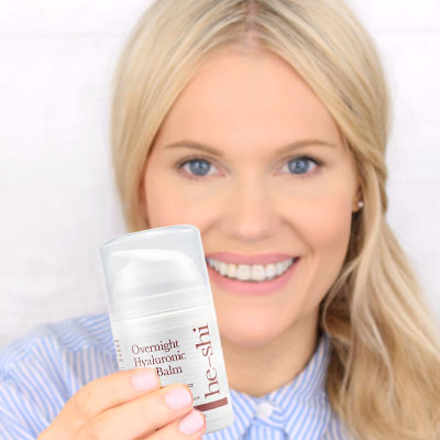 He-Shi Overnight Hyaluronic Tan Balm how to use - Step 1