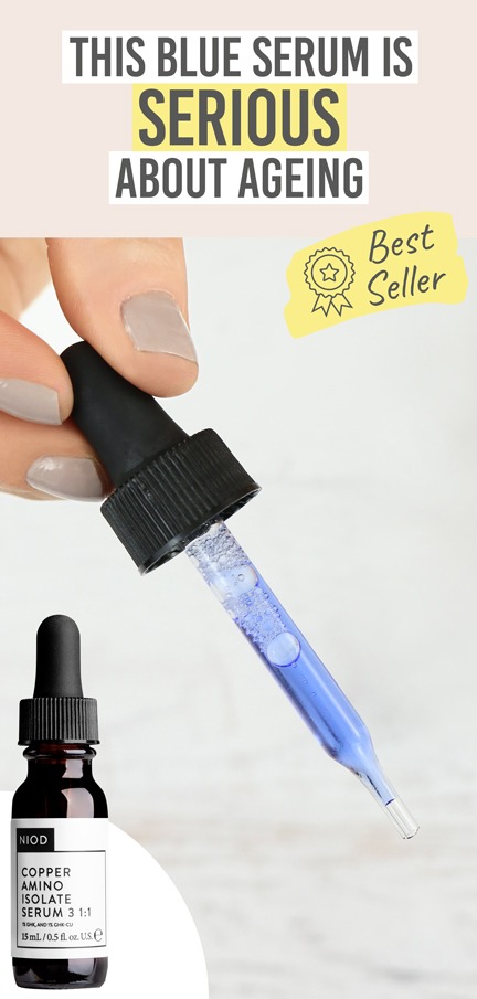 NIOD Copper Amino Isolate Serum - Beauty and the Boutique - This blue serum is serious about ageing!
