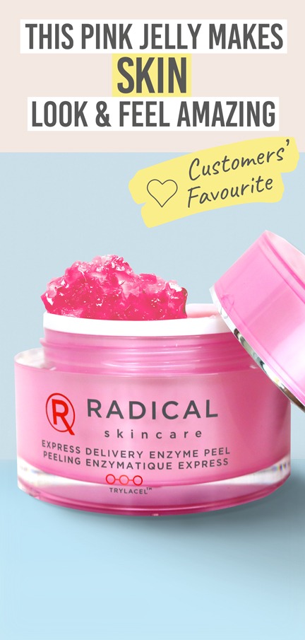 Radical Skincare Enzyme Peel - Beauty and the Boutique - This pink jelly makes skin look & feel amazing