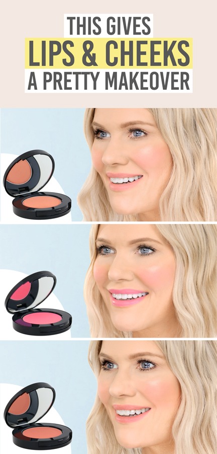 Senna Cosmetics Cheeky Blush & Lip - Beauty and the Boutique - This gives lips & cheeks a pretty makeover