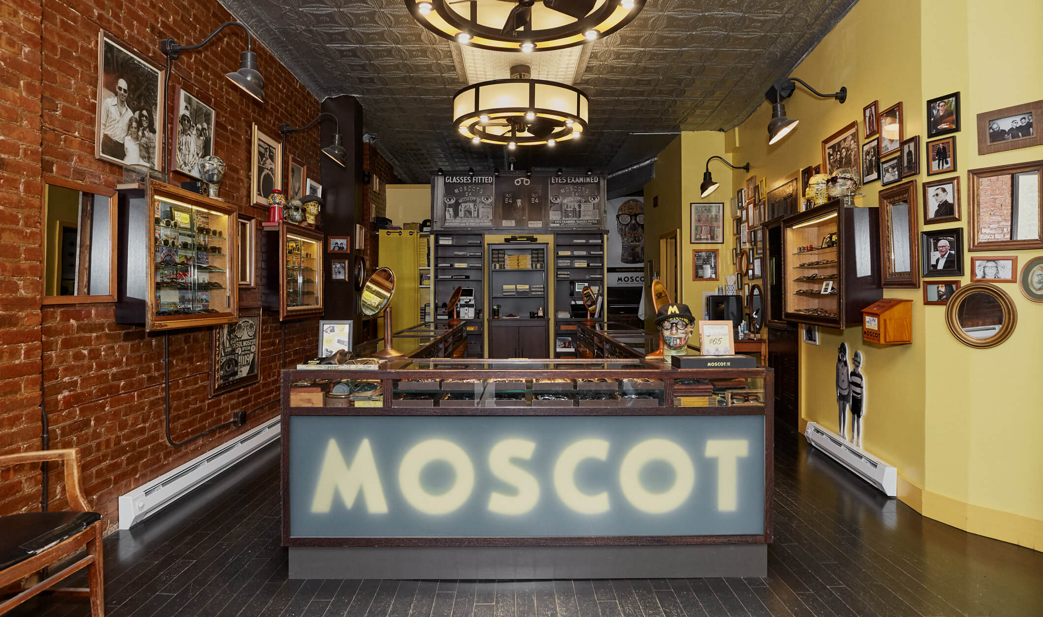 The MOSCOT Brooklyn Shop interior