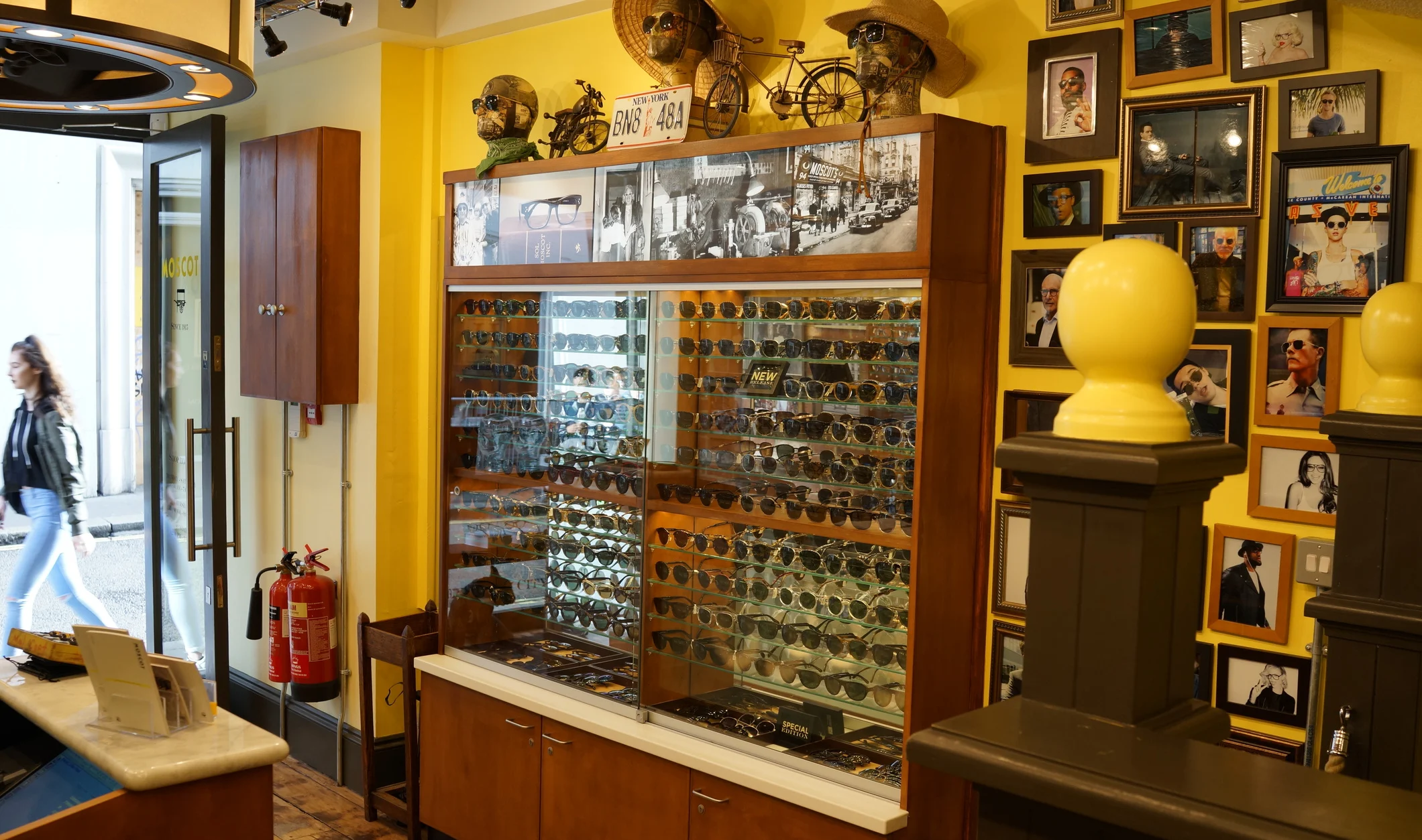 The MOSCOT Beak Street Shop interior