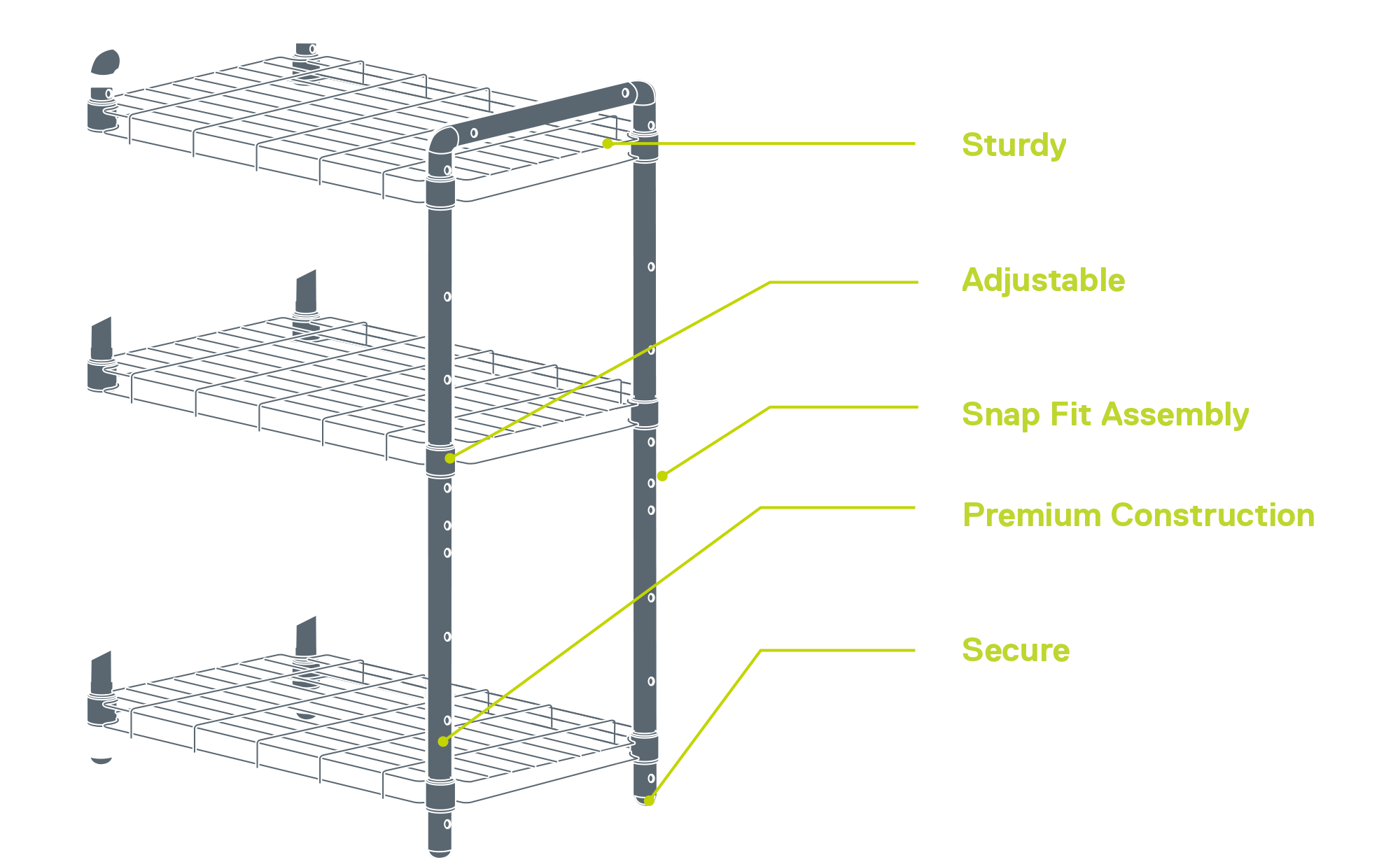 Quick Rack - Black diagram