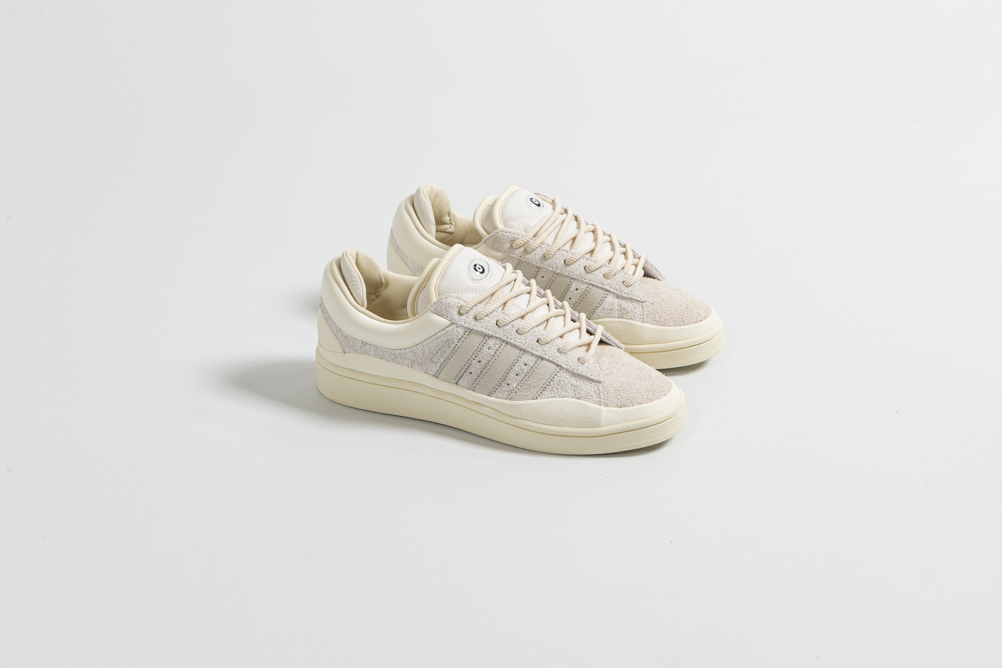 adidas - Bad Bunny Campus - Footwear White/Aluminum-Cloud White - Up There