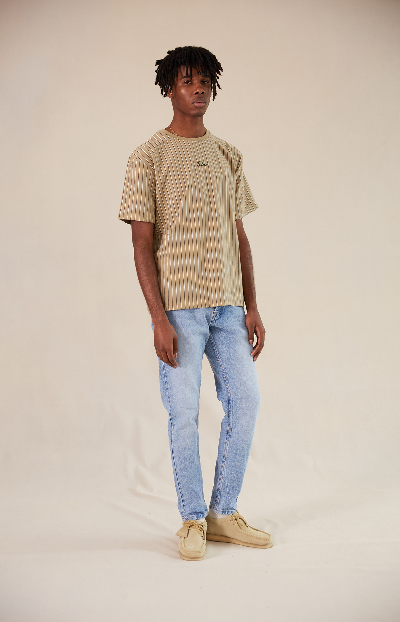 Tan Stripe Hadley T-shirt