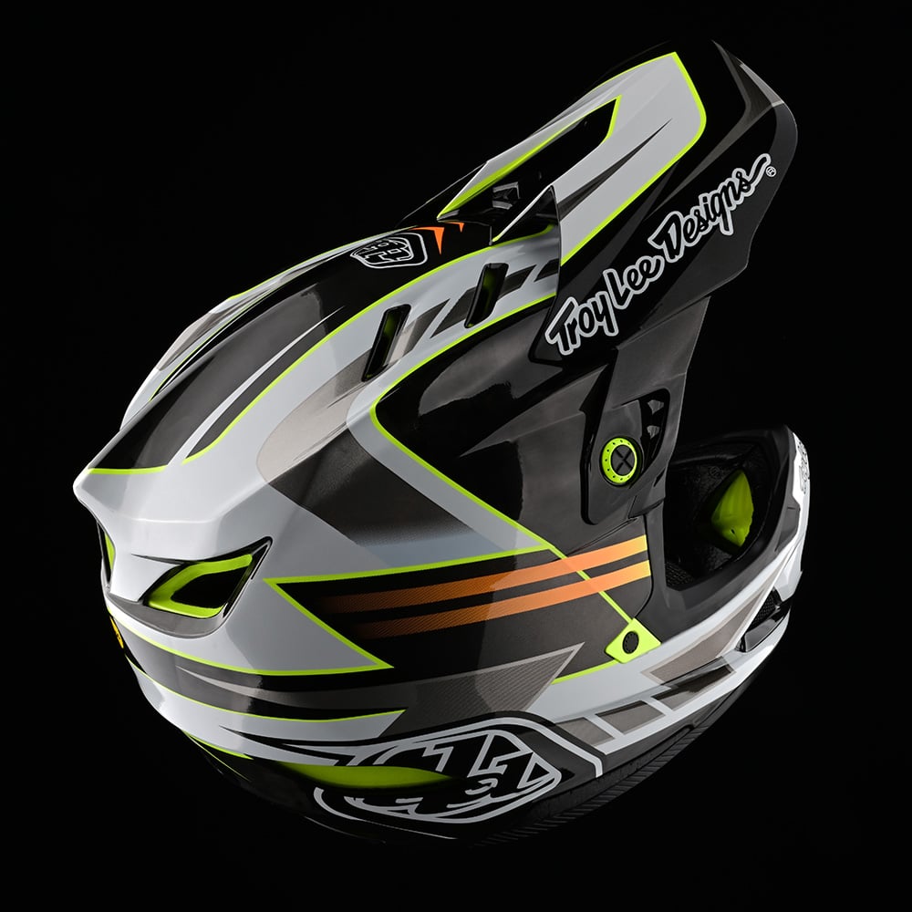 D4 Carbon Helmet W/MIPS Lines Black / Gray – Troy Lee Designs Canada