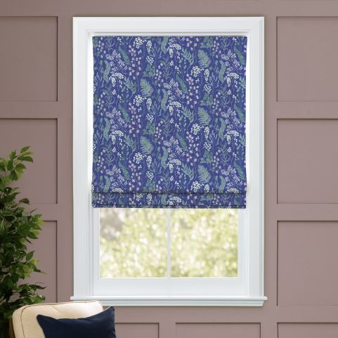 blue aileana blinds measured for window