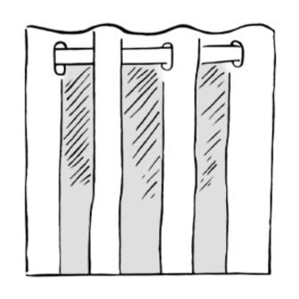 eyelet curtains illustration