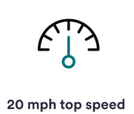 20 MPH top speed