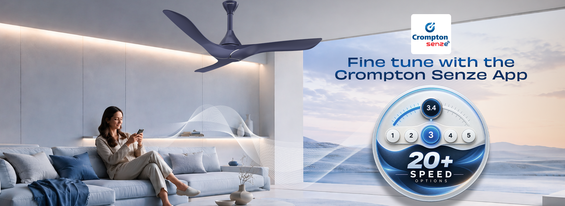 Fine Tune With The Crompton Senze App