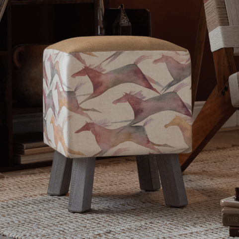 Toby Small Square Footstool