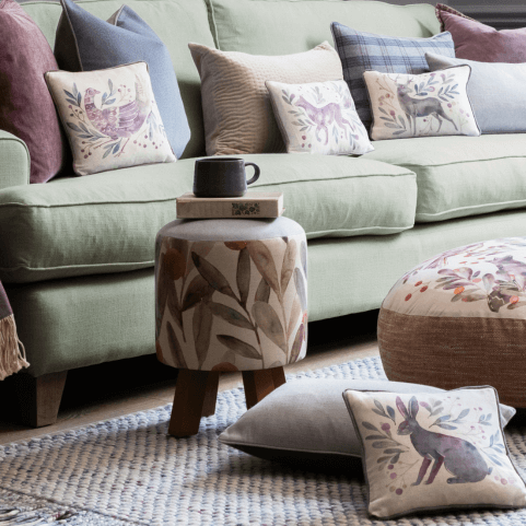 How to Style a Footstool in Country Interiors