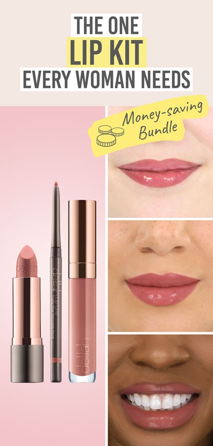 Delilah Nude Lip Wardrobe - Beauty and the Boutique - The one lip kit every woman needs! 