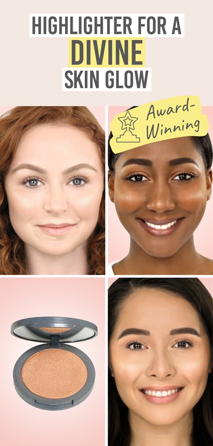 Dome Beauty Luminary Glow Powder Highlighter - Beauty and the Boutique - Cheekbones will glisten with this compact