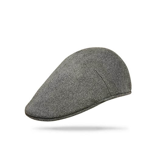 Cashmere Driving Cap  Grey