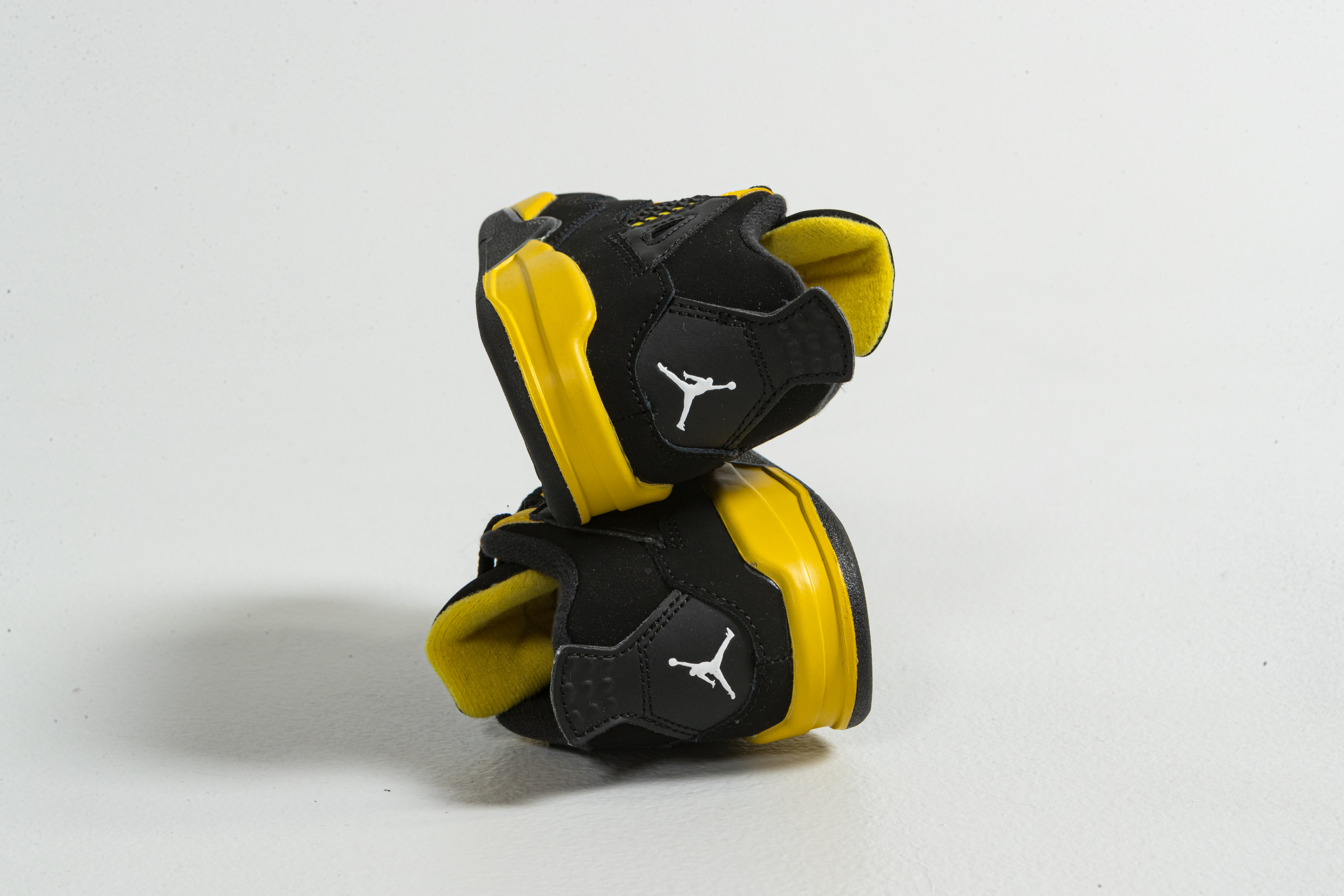 Nike - Jordan 4 Retro (TD) - Black/White-Tour Yellow - UP THERE
