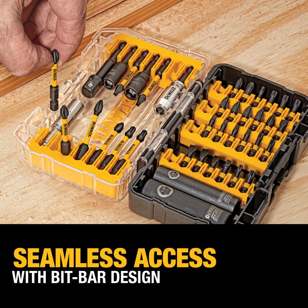 40-Piece FlexTorq Impact Ready Screwdriving Bit Set with ToughCase+ System