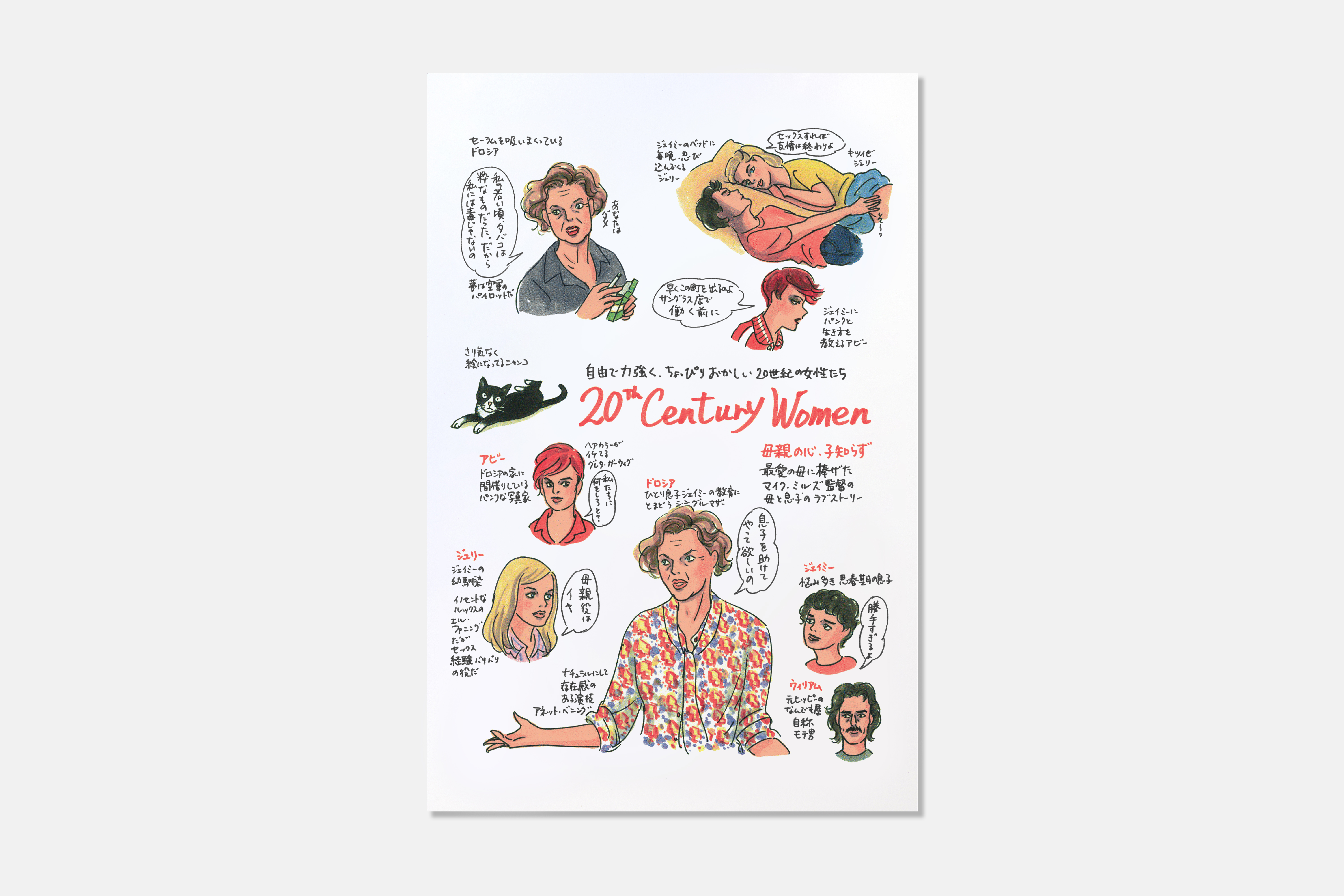 20th Century Women Japanese Mini Poster