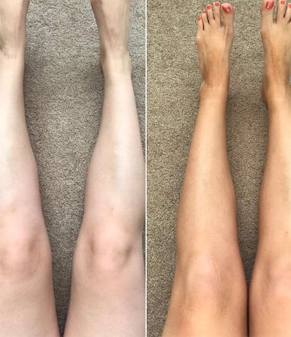 Before and After 5 - Beauty by Earth Self Tanner Body Lotion