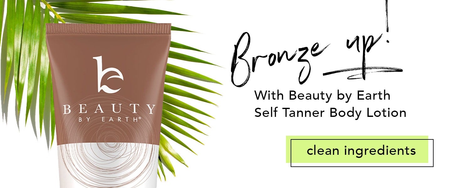 Bronze Up with Beauty by Earth Self Tanner Body Lotion - Clean Ingredients