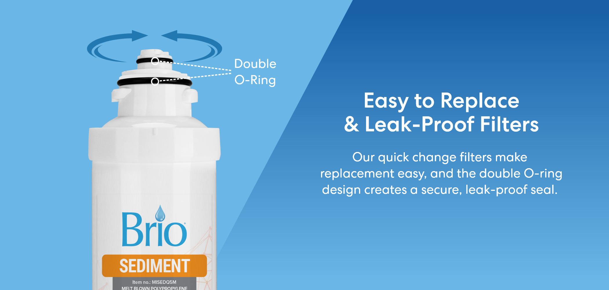 Brio 4 Stage RO Water Cooler Filter Replacement Kit Brio Water