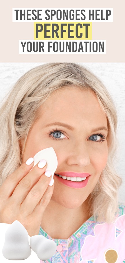 Jenny Patinkin Pure Luxury Makeup Sponge Duo - Beauty and the Boutique - These sponges help perfect your foundation!