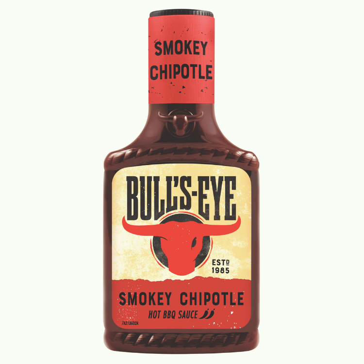 Photograph of 3 x Bull's-Eye BBQ Smokey Chipotle BBQ Sauce 300ml product
