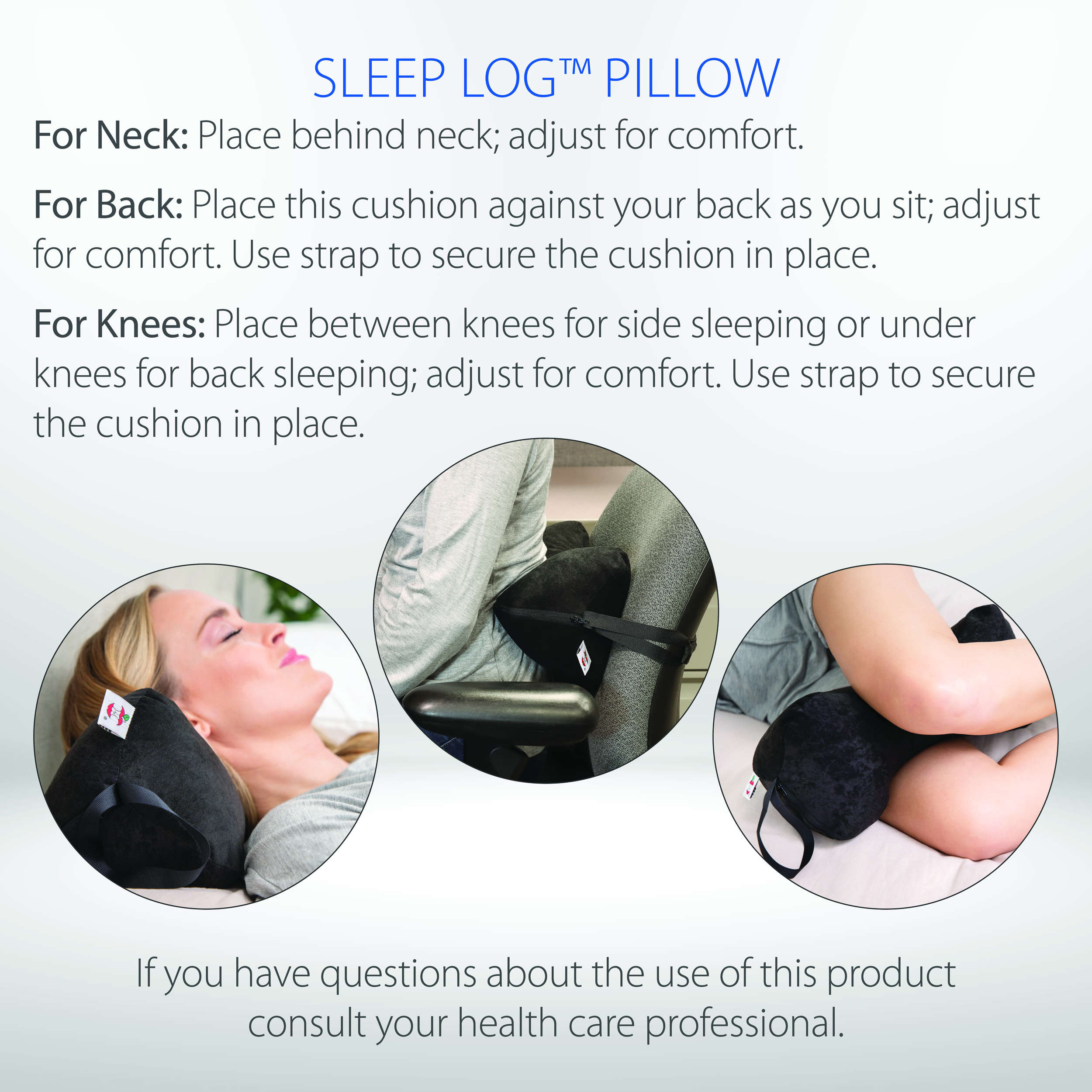 Sleep Log Bone Shaped Neck & Back Pillow