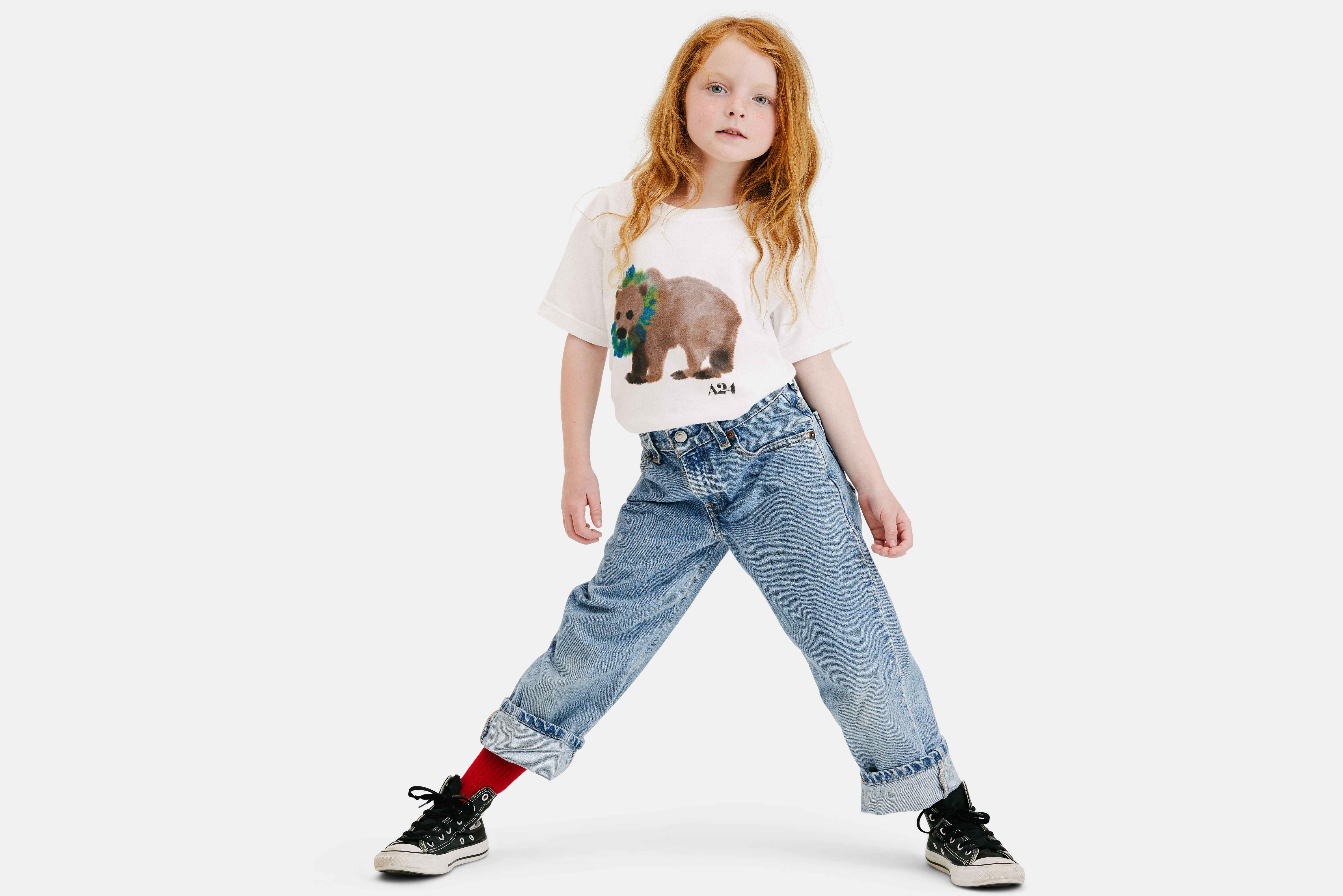 A24 x Rop van Mierlo Bear Watercolor Kids Tee – A24 Shop