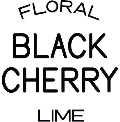 Floral, Black Cherry, Lime