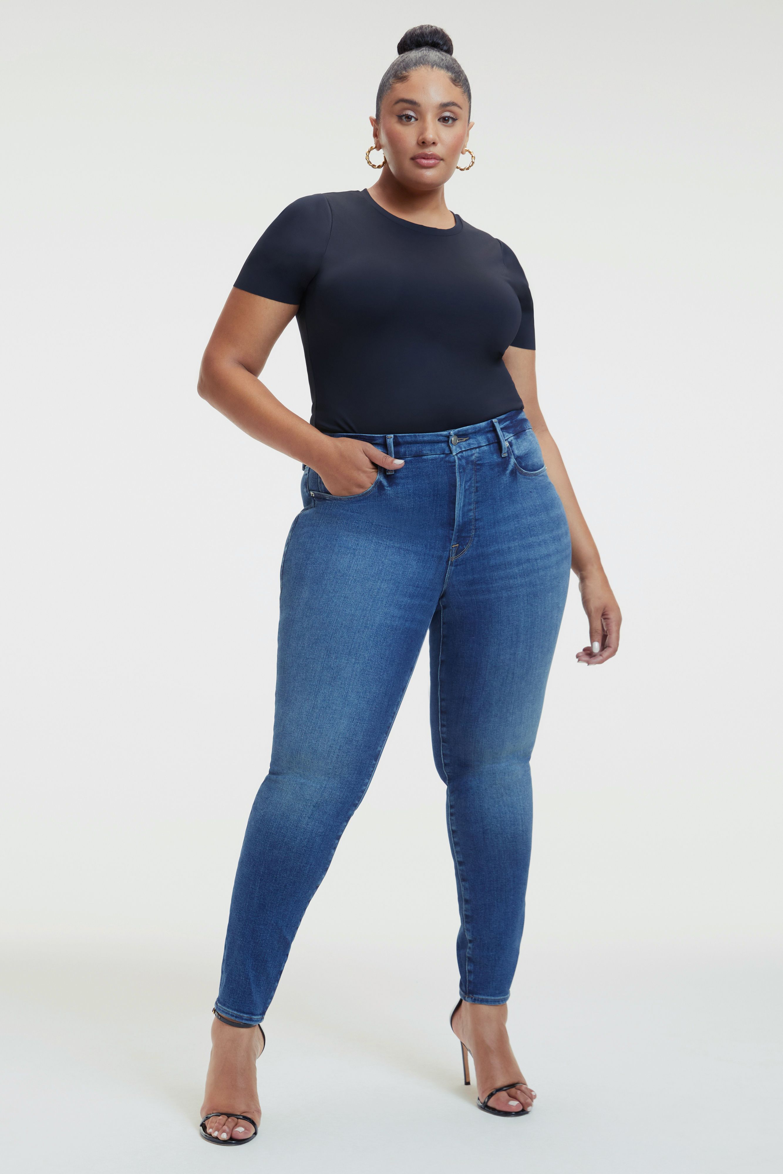 Styled with GOOD LEGS SKINNY LIGHT COMPRESSION JEANS | INDIGO311