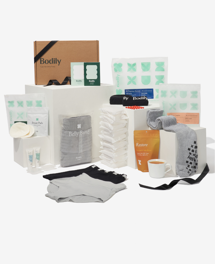 The ultimate kit for C-section recovery and breastfeeding just got better. New & improved essentials in four different bundles of 12 different products that ease C-section recovery. A perfect gift for you or a loved one.