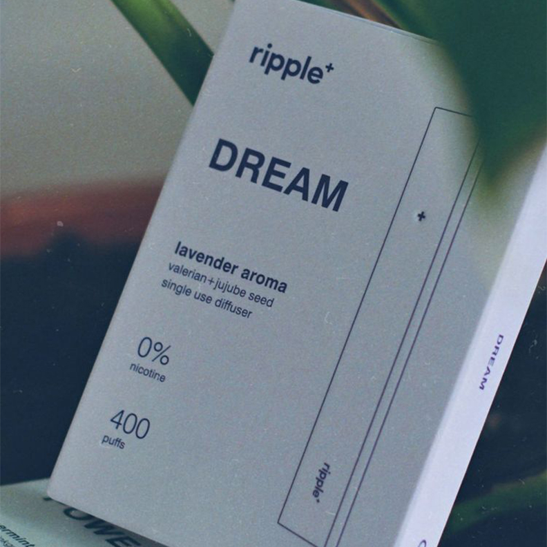 Ripple+ says Relax 0 nicotine jasmine and lavender diffusers
