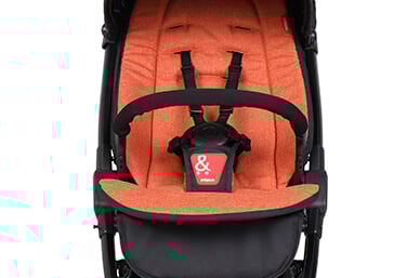 patented tidy 5-point harness system