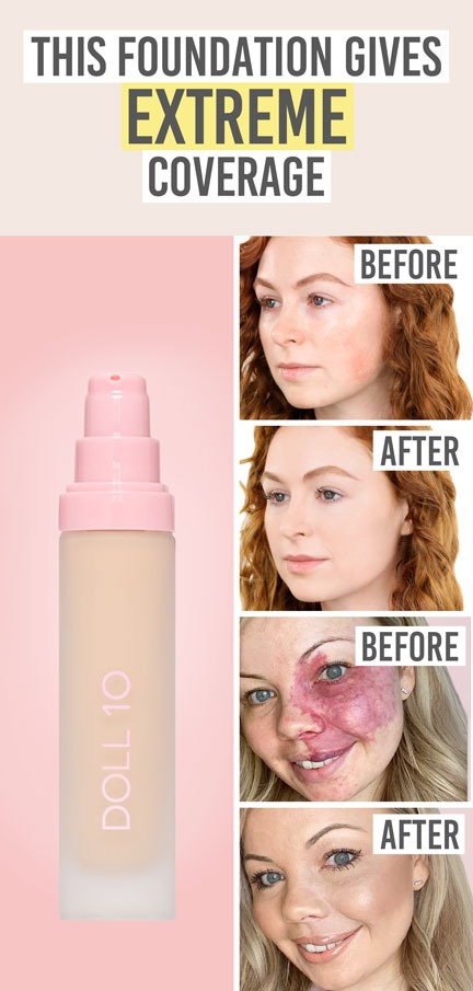 Doll10 T.C.E Super Coverage Serum Foundation with Peptides - Beauty and the Boutique - This foundation gives extreme coverage