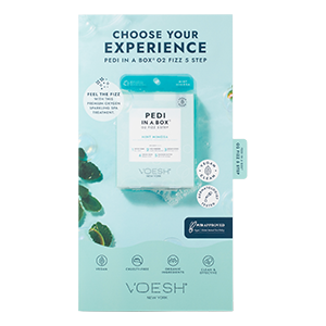 Tri-Fold Salon Menu Pedi in a Box O2 Fizz 5 Step