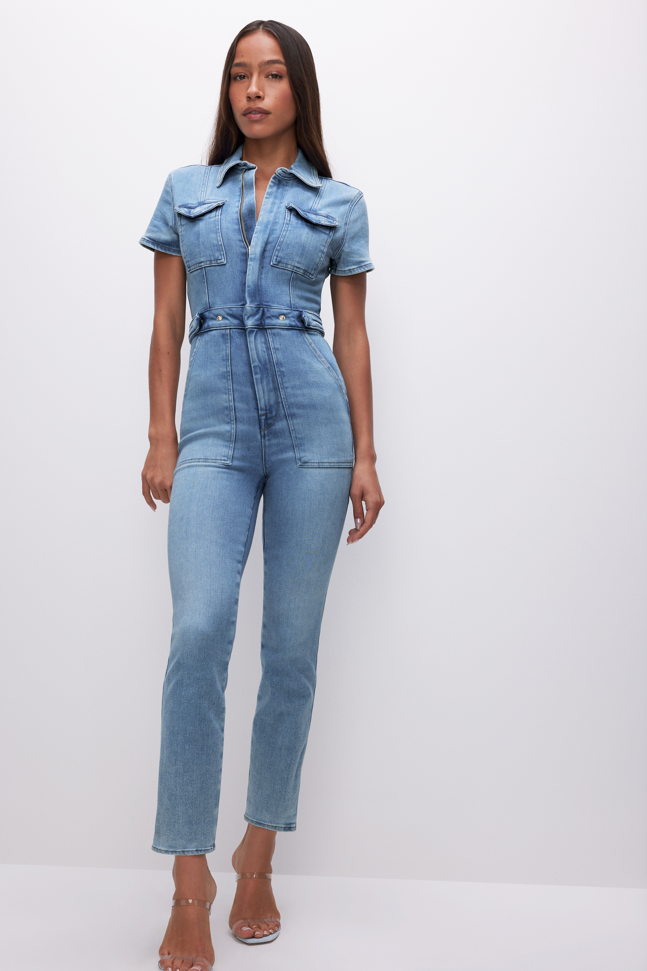 Styled with FIT FOR SUCCESS JUMPSUIT | BLUE274